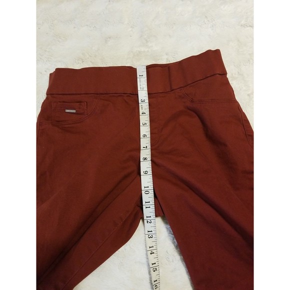 Nine West Pants Womens Size 10 Pull On Heidi Burgundy Stretch - Picture 11 of 12